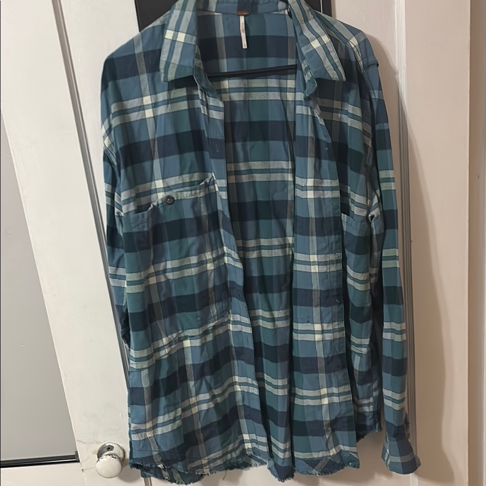 Free people plaid shirt